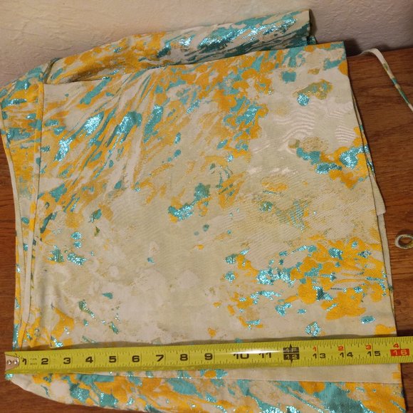 Douglas Hannant Paintbrush Stroke/Splatter Wrap Skirt Abstract Wearable Art - Picture 8 of 15